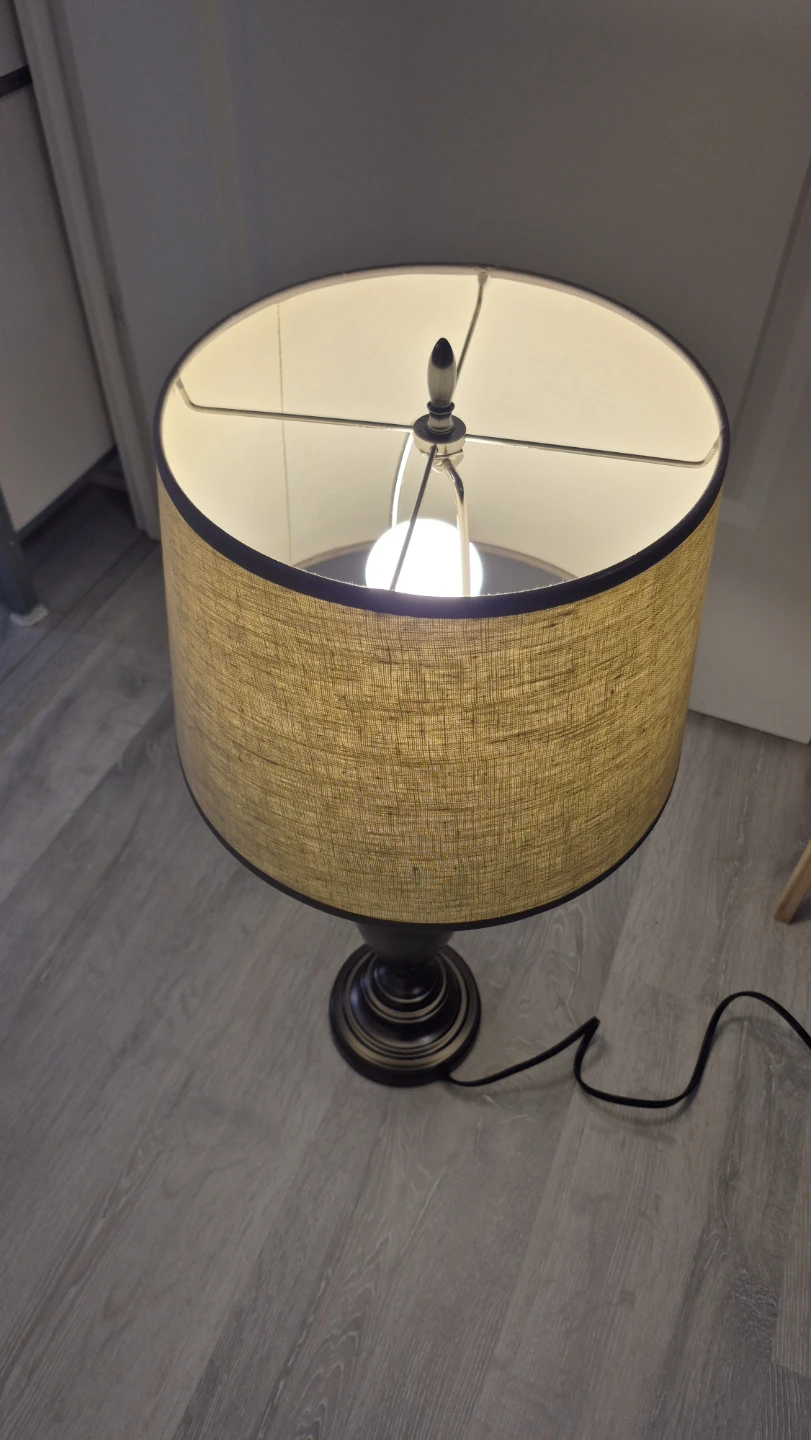 Classic Table Lamp with Linen Shade - photo 2