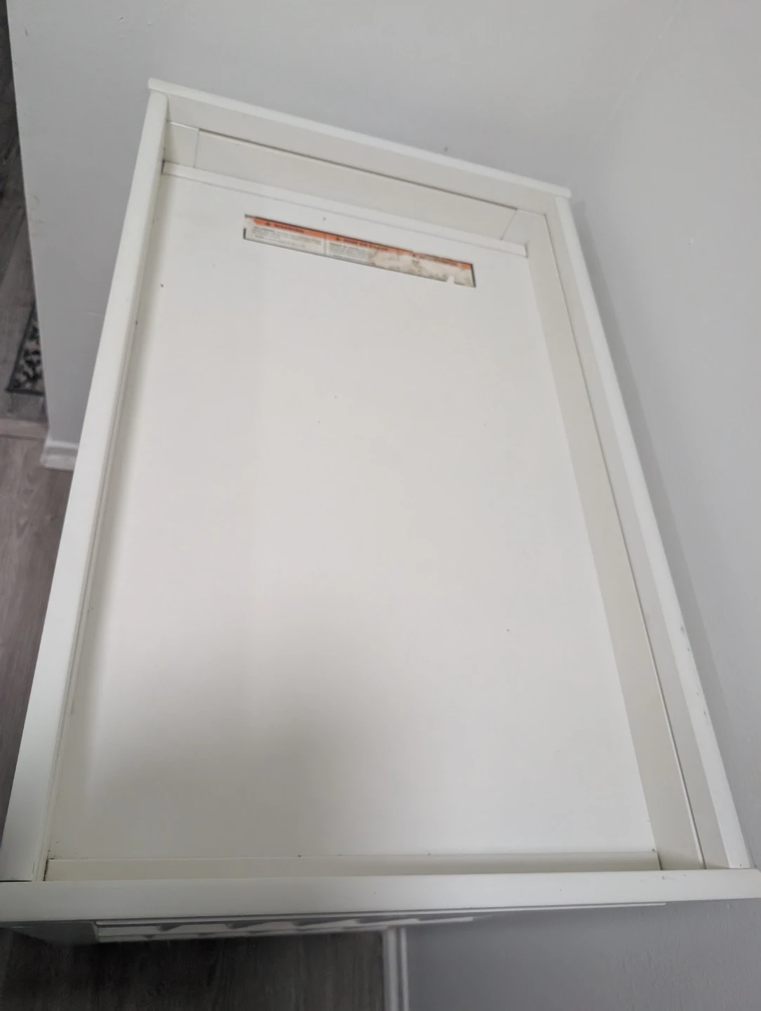 White Changing Table with Shelves - photo 3