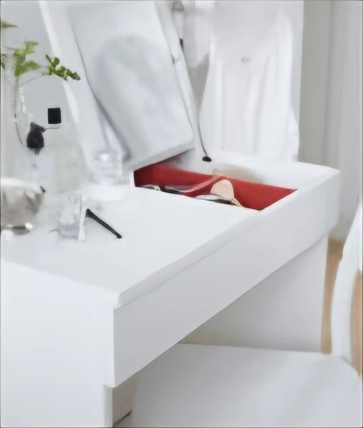 Makeup/Dressing Table with Mirror and Storage - photo 4