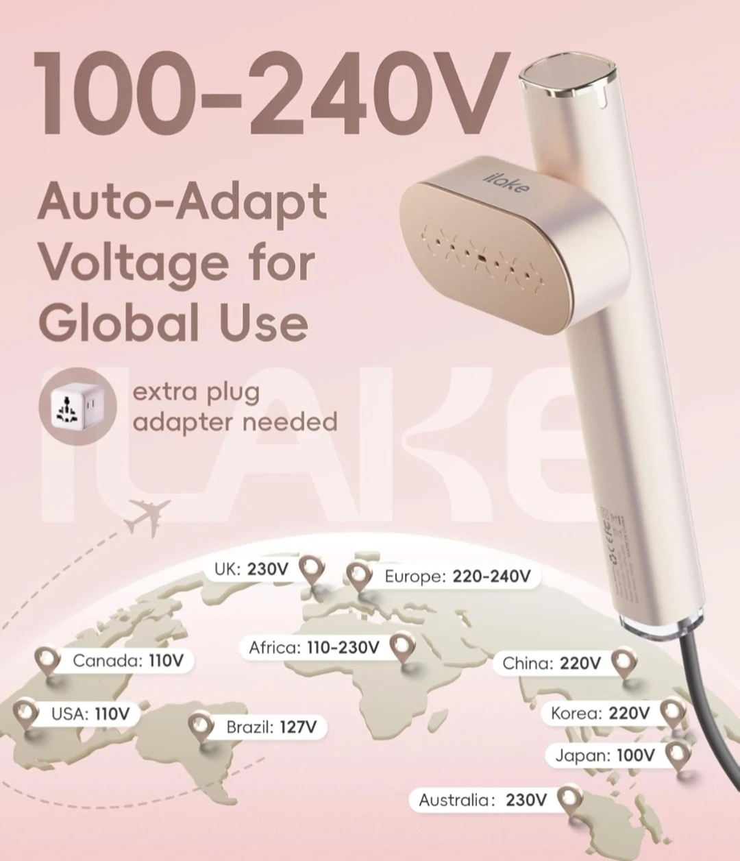 iLike 1000W Portable Handheld Garment Steamer - photo 3