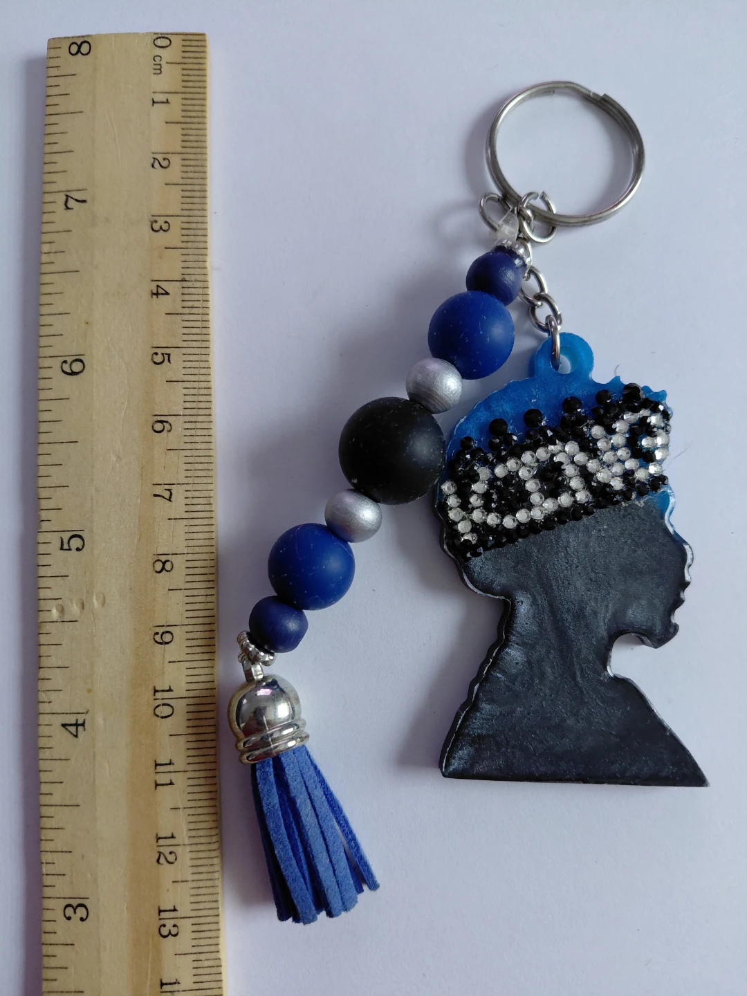 Silhouette Head Tassel Keychain - photo 2