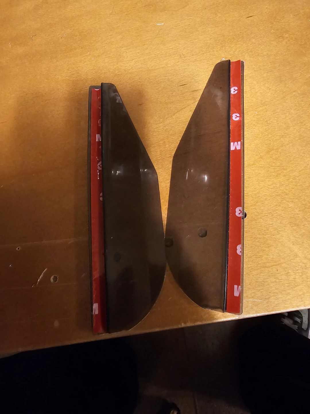 Smoke side mirror Visors Vent Shades Deflectors - photo 2