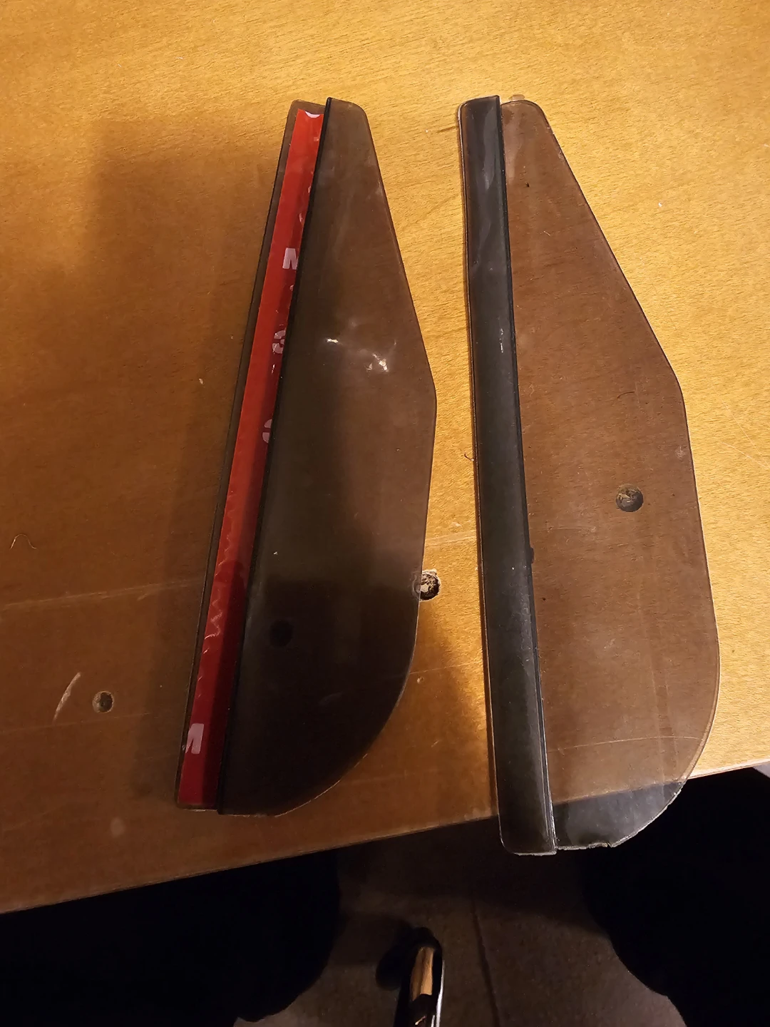 Smoke side mirror Visors Vent Shades Deflectors - photo 3