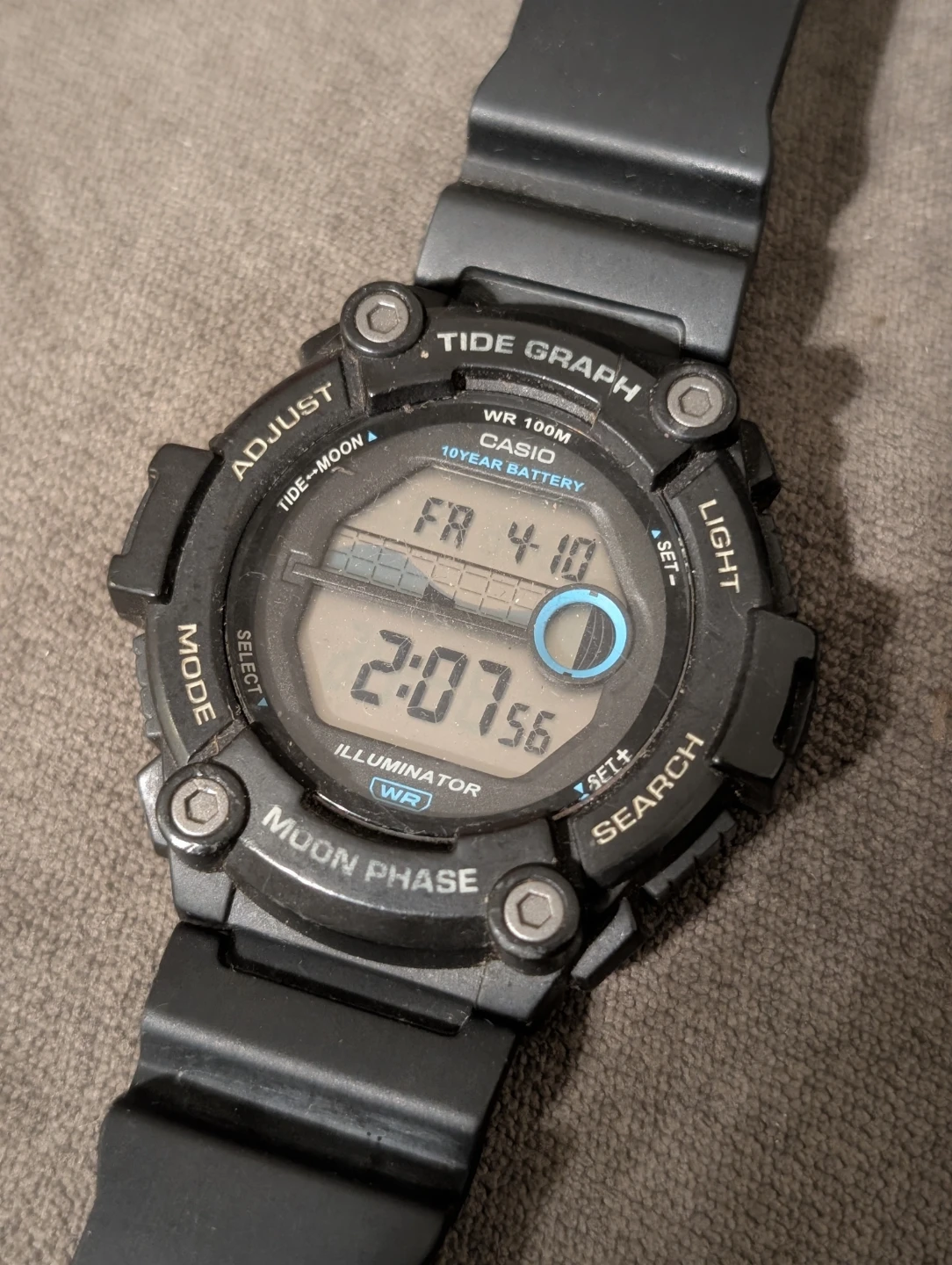Casio Tide Graph Moon Phase Watch - photo 2