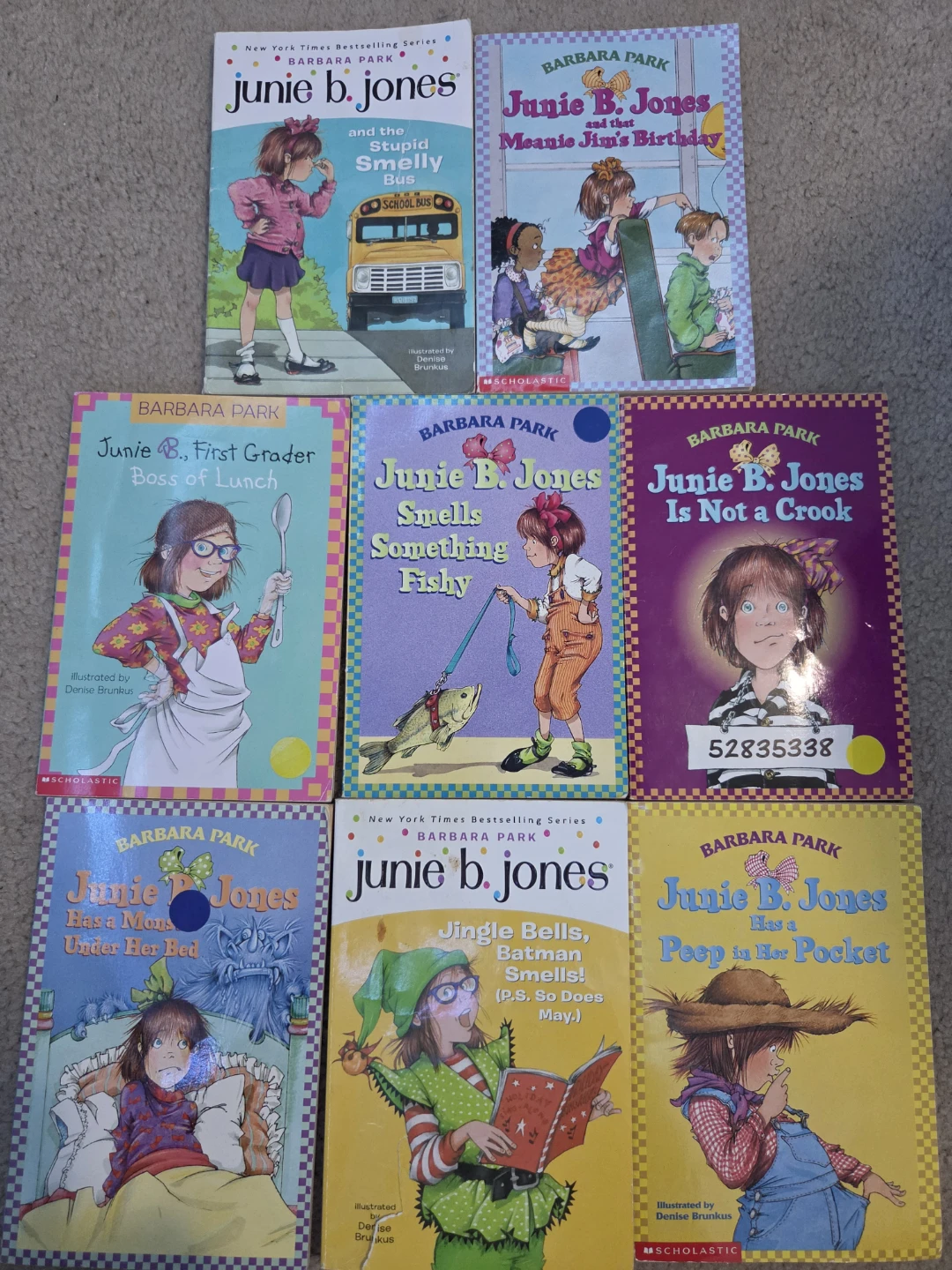 Lot of 7 Junie B. Jones Books by Barbara Park