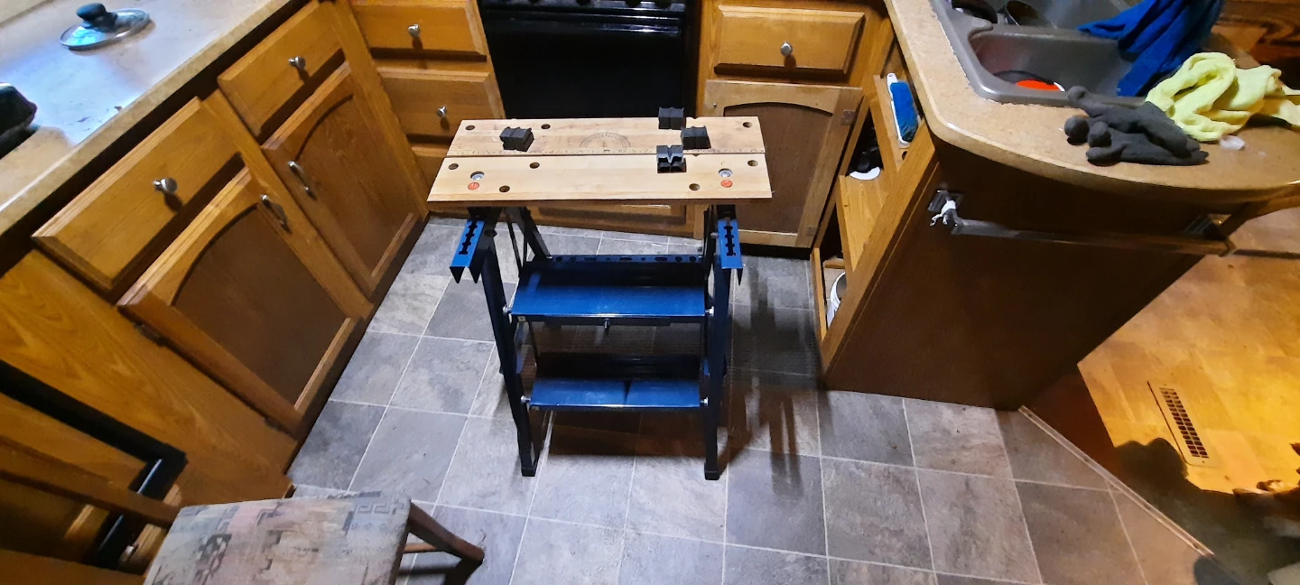Mastercraft Folding Workbench with Clamps