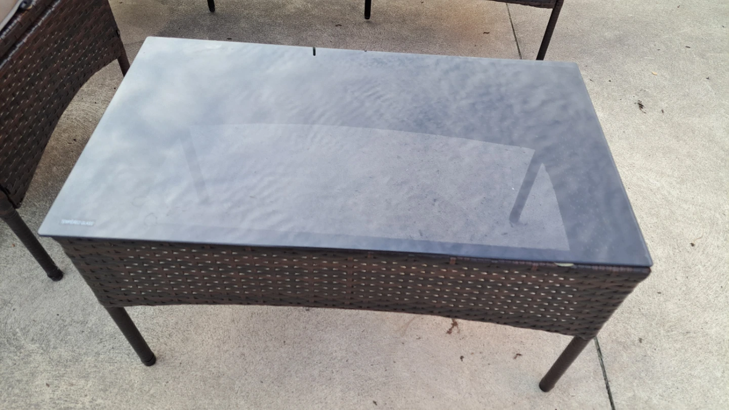 Wicker Patio Set - Loveseat and 2 Tables - photo 2