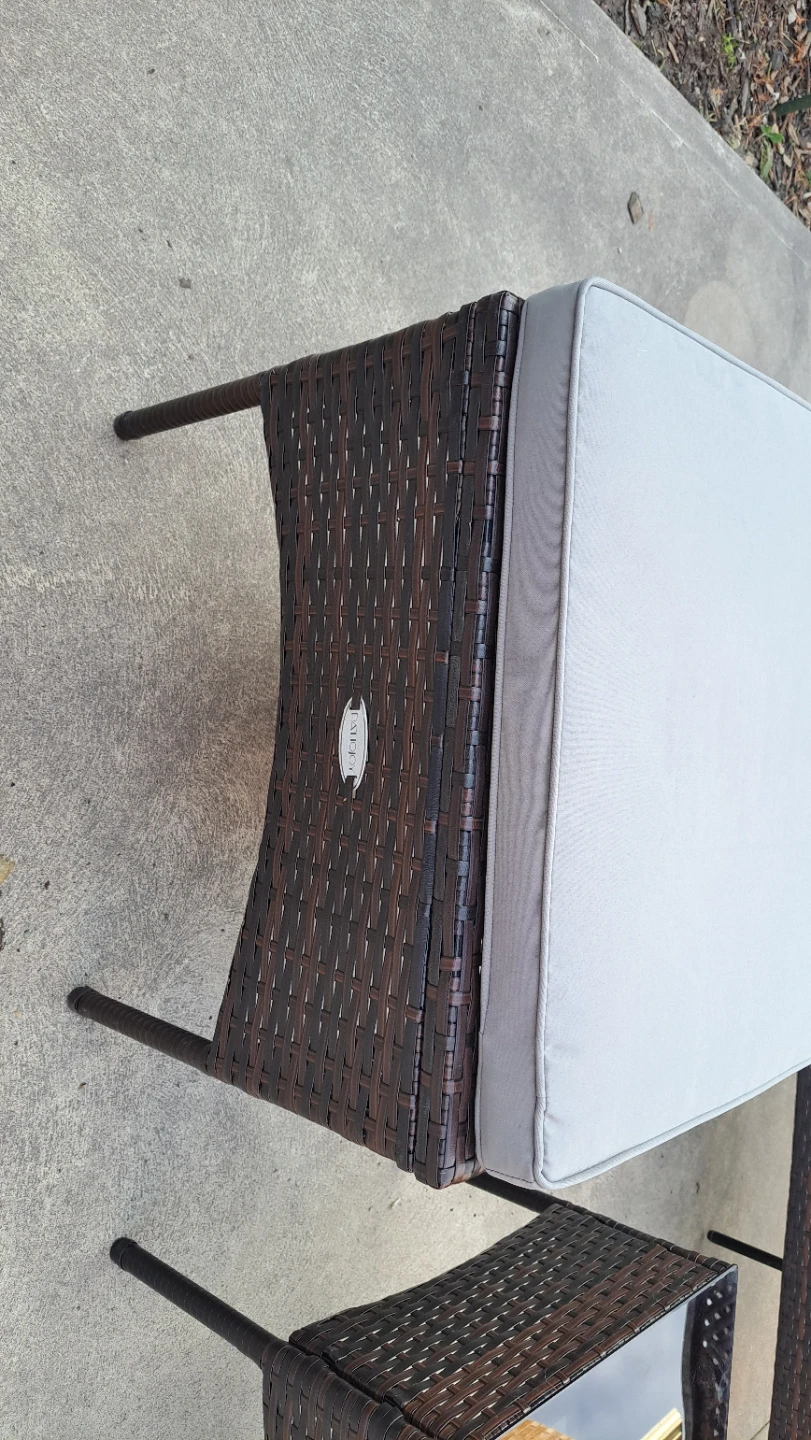 Wicker Patio Set - Loveseat and 2 Tables - photo 3