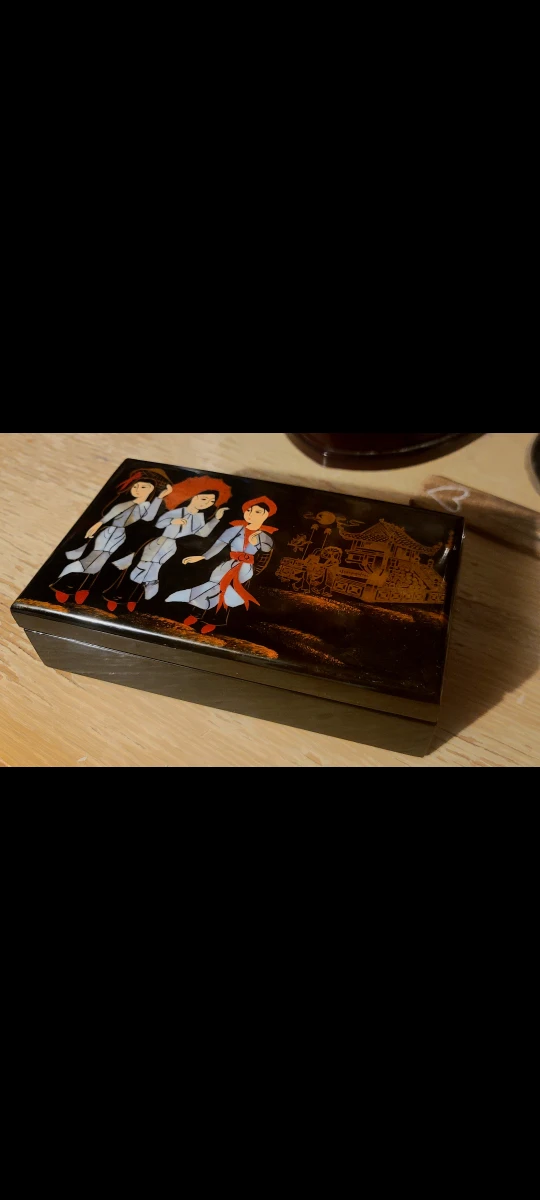 Vintage Jewelry Box with Mirror