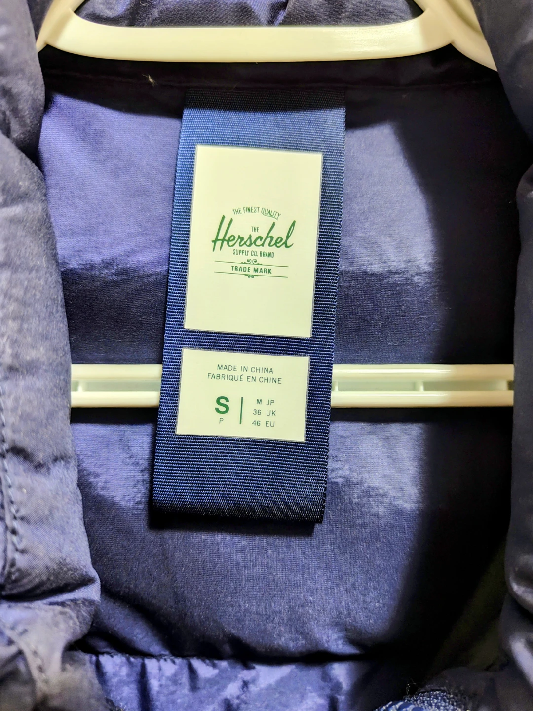 Herschel Down Puffer Jacket - Blue - Size S - photo 4