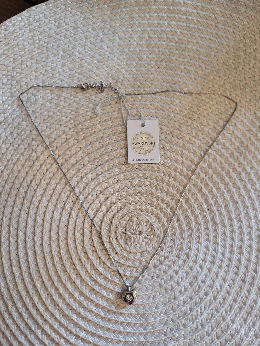Swarovski Heart Charm Necklace