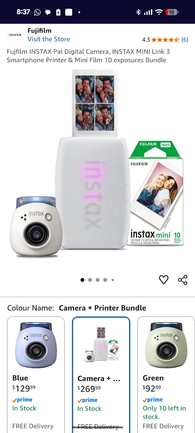 Fujifilm Instax Pal Digital Camera - photo 5