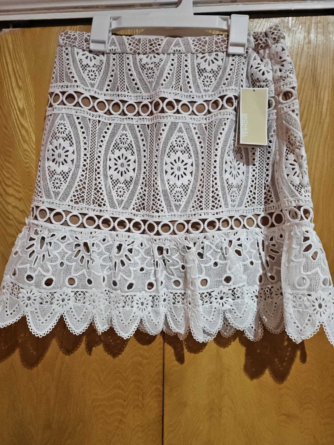Michael Kors White Lace Mini Skirt