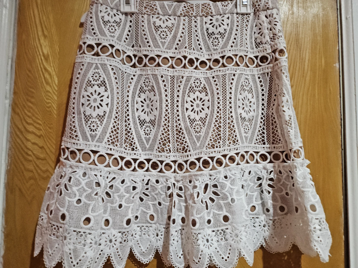 Michael Kors White Lace Mini Skirt - photo 3