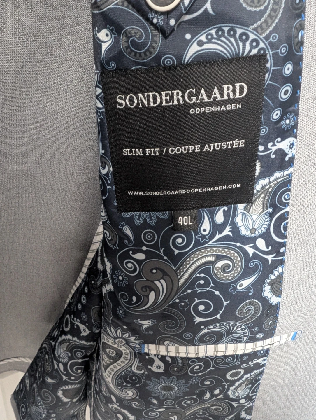 SONDERGAARD Copenhagen Slim Fit Suit - Grey - photo 3