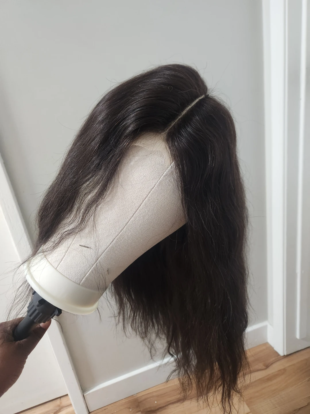 Dark Brown Wig, remy human hair