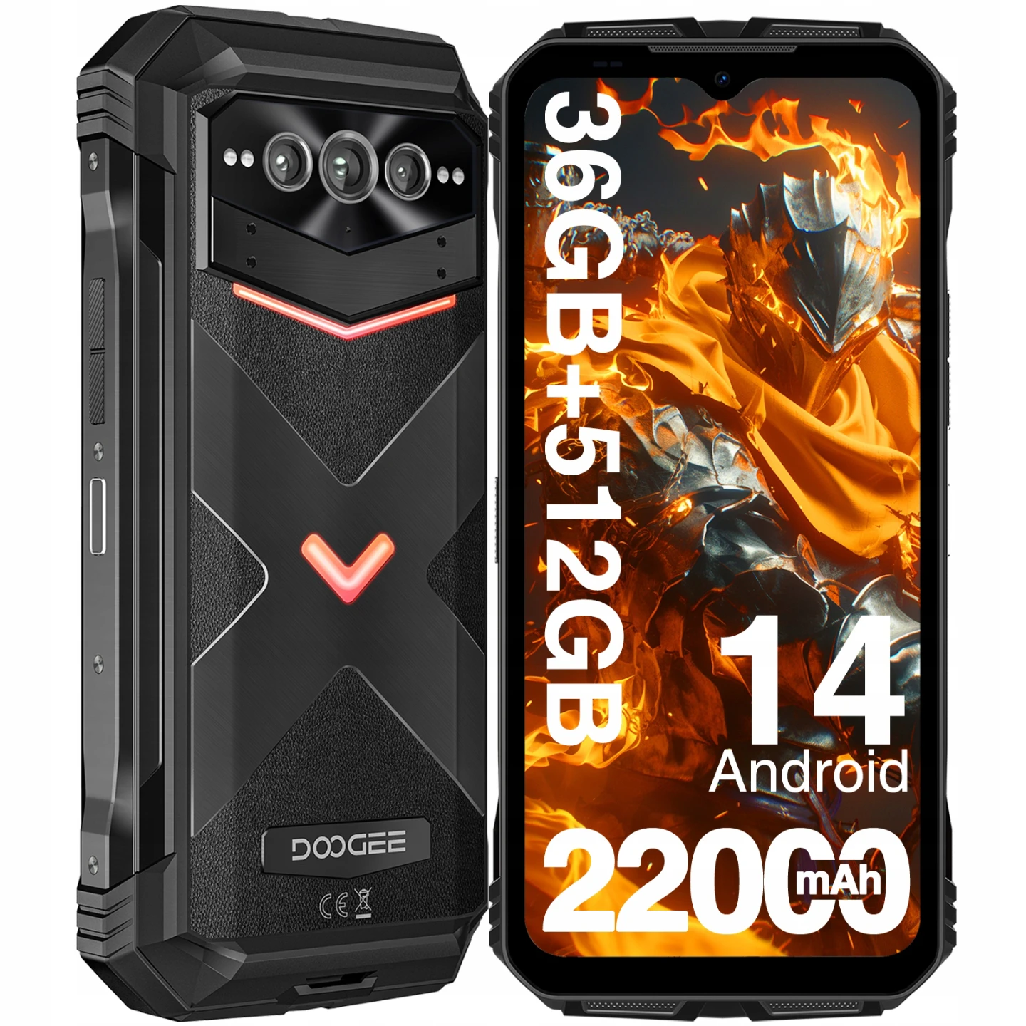 DOOGEE V Max Plus Rugged Smartphone 22000mAh Battery