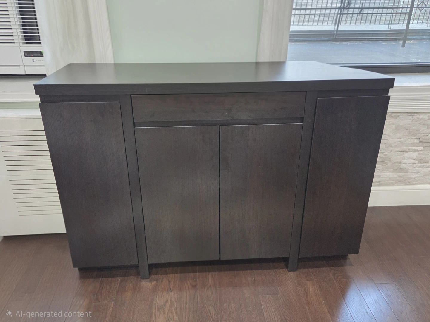 ESPRESSO Dining Table with 6 CHAIRS and Buffet