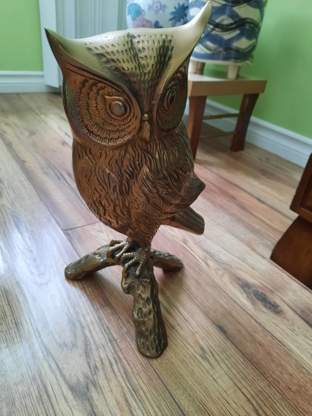 Vintage Brass Owl Figurine - photo 3