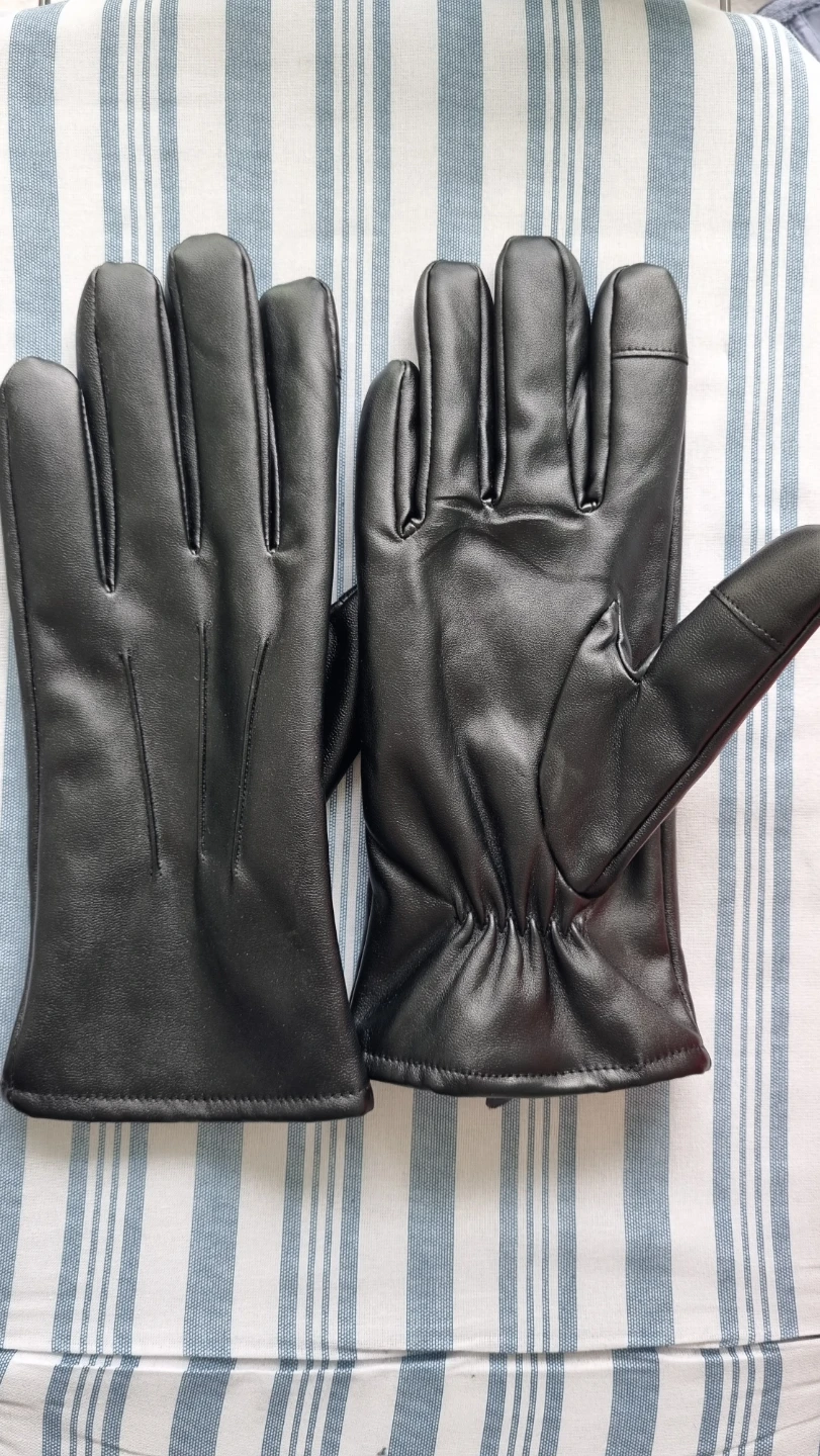 Black Leather Gloves – Women’s Size M