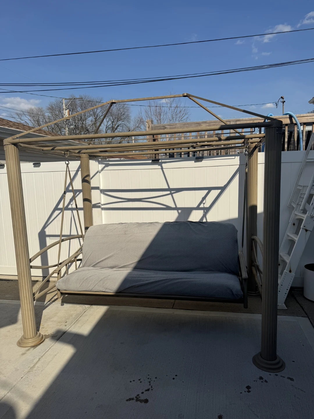 Outdoor Swing with Canopy