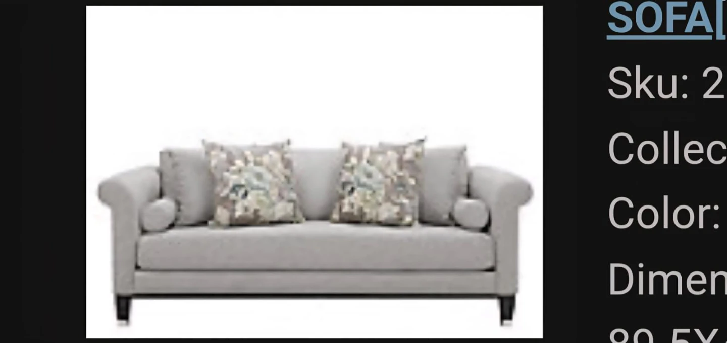 Light Grey Sofa with Accent Pillows. Super comfy 😌 - photo 2