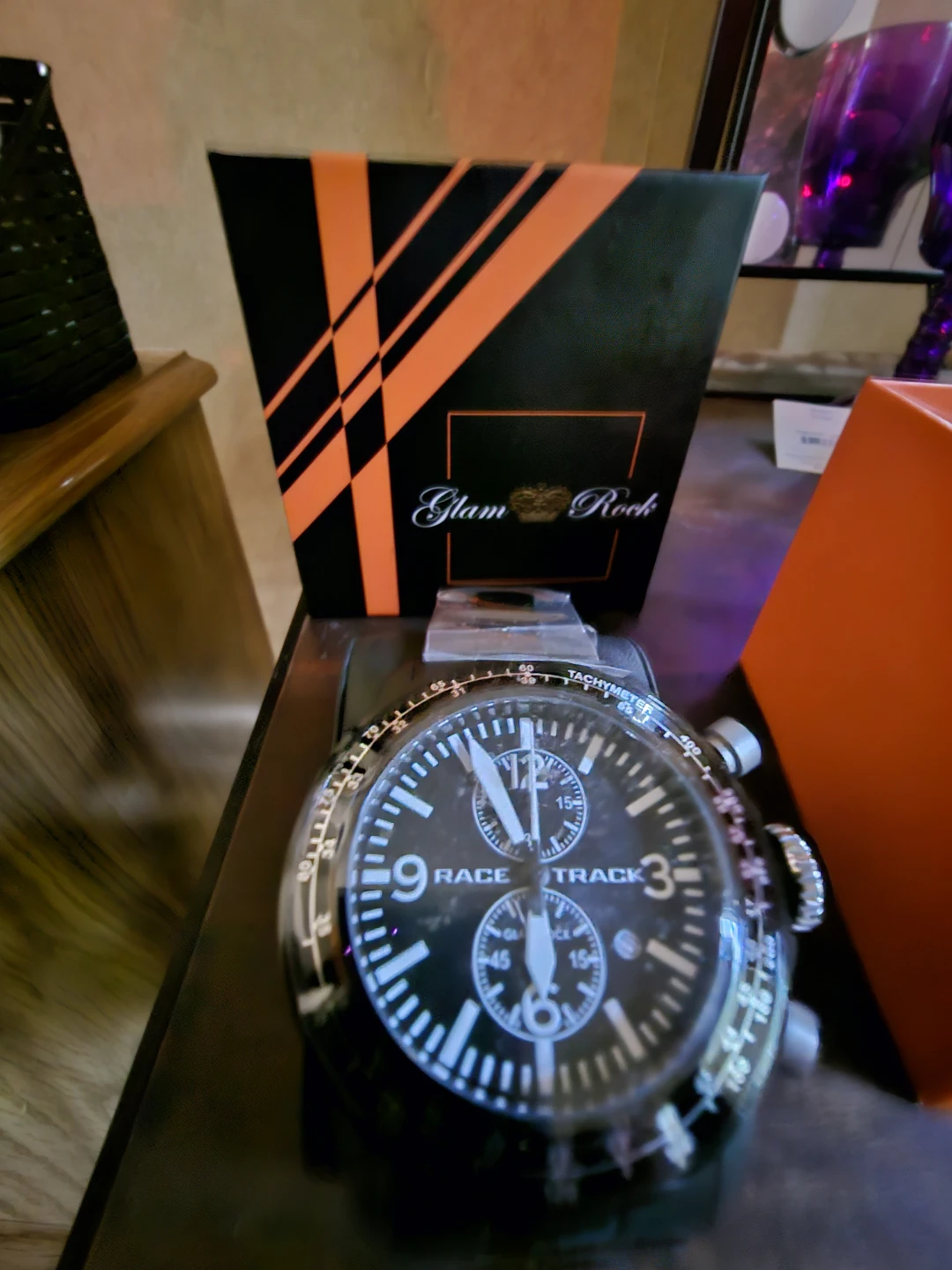 Glam Rock "Race Track" Chronograph Watch