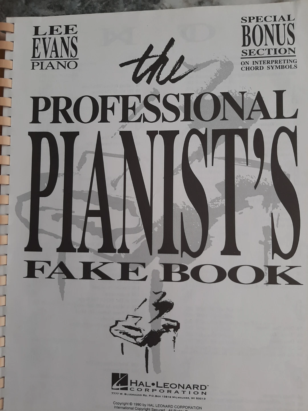 The Professional Pianist's Fake Book Sheet Music Hal Leonard