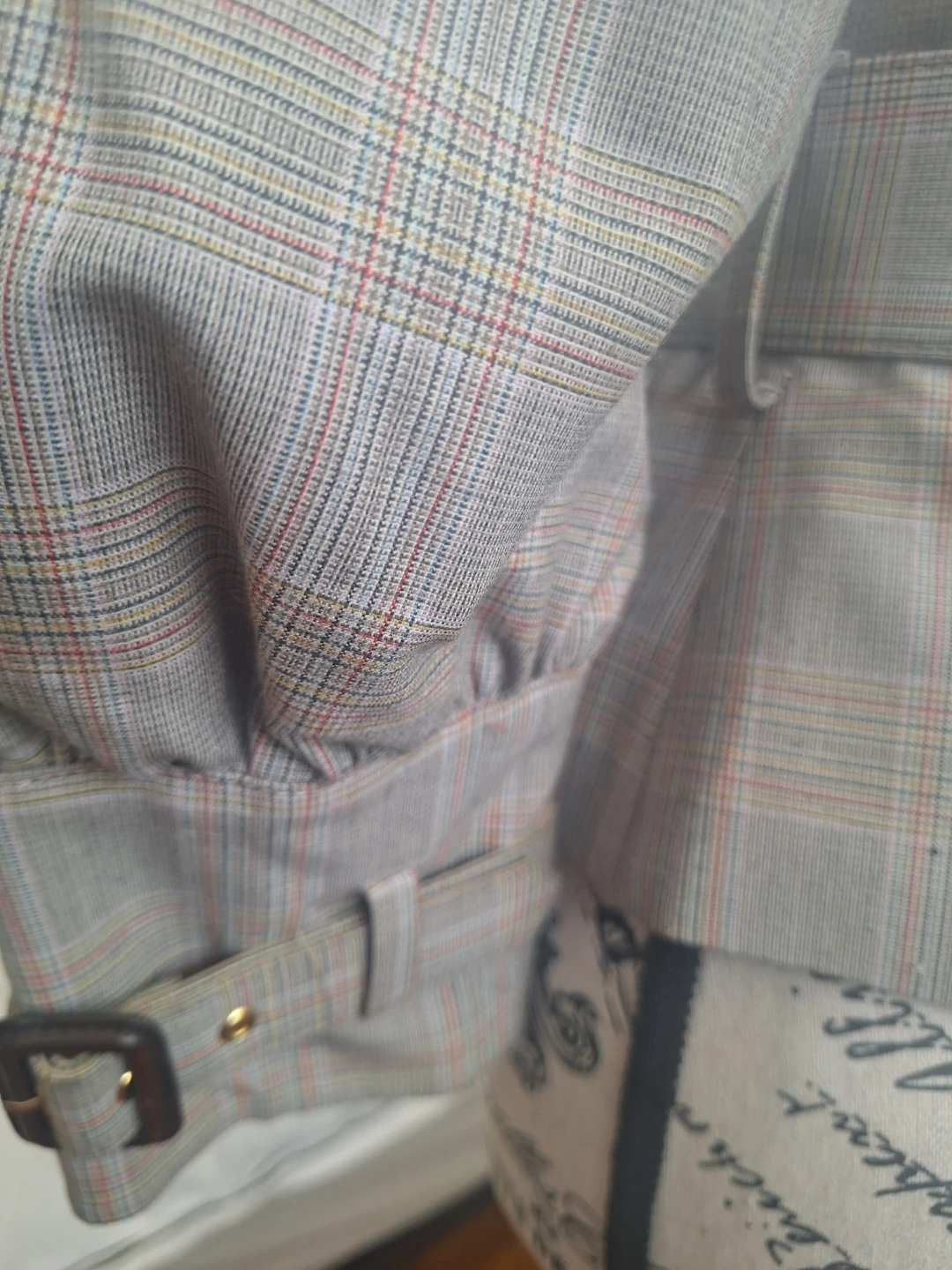 Plaid Belted Blazer Jacket - photo 5