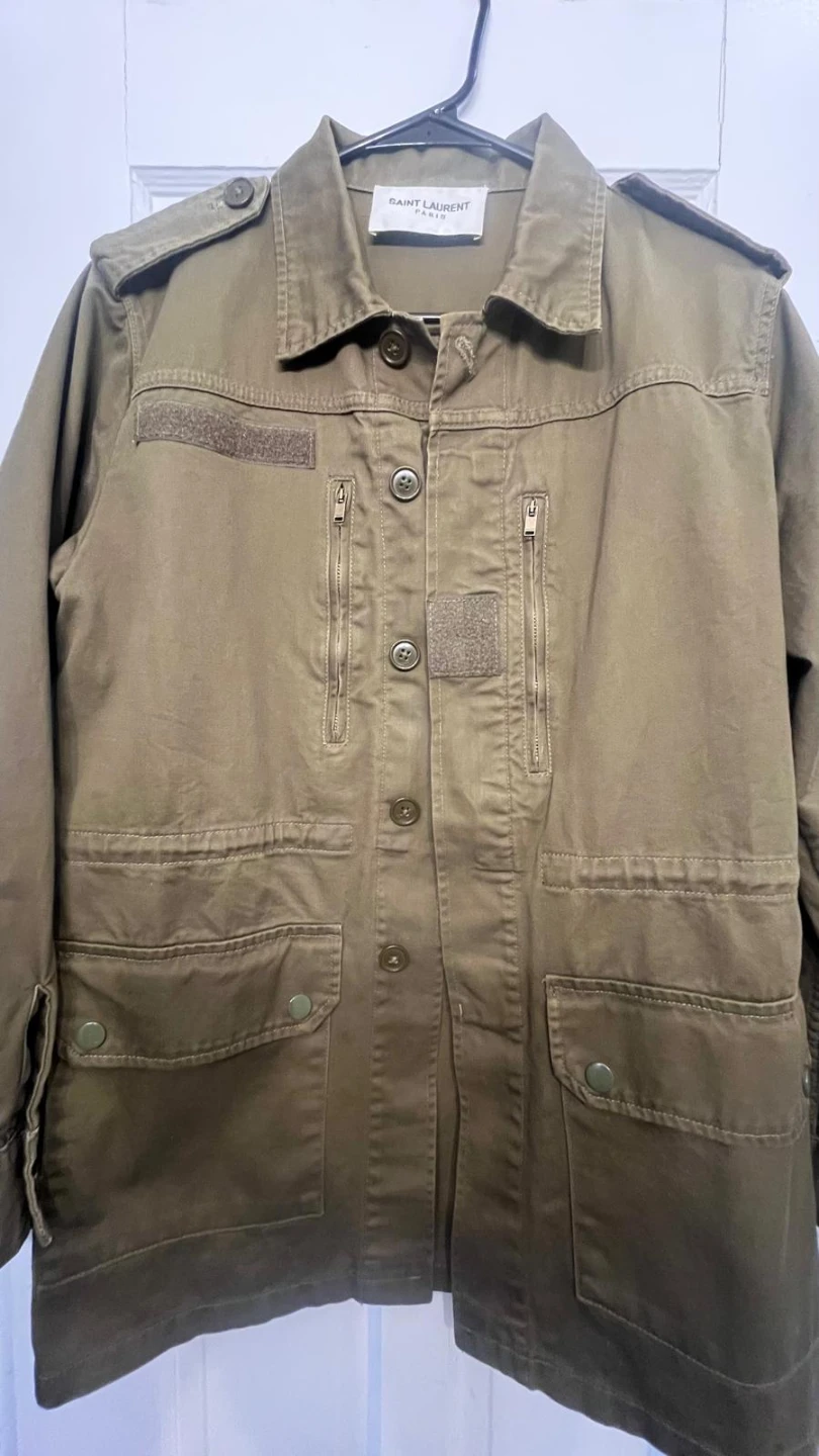 Saint Laurent Paris Jacket with Shark Patch. Size 36