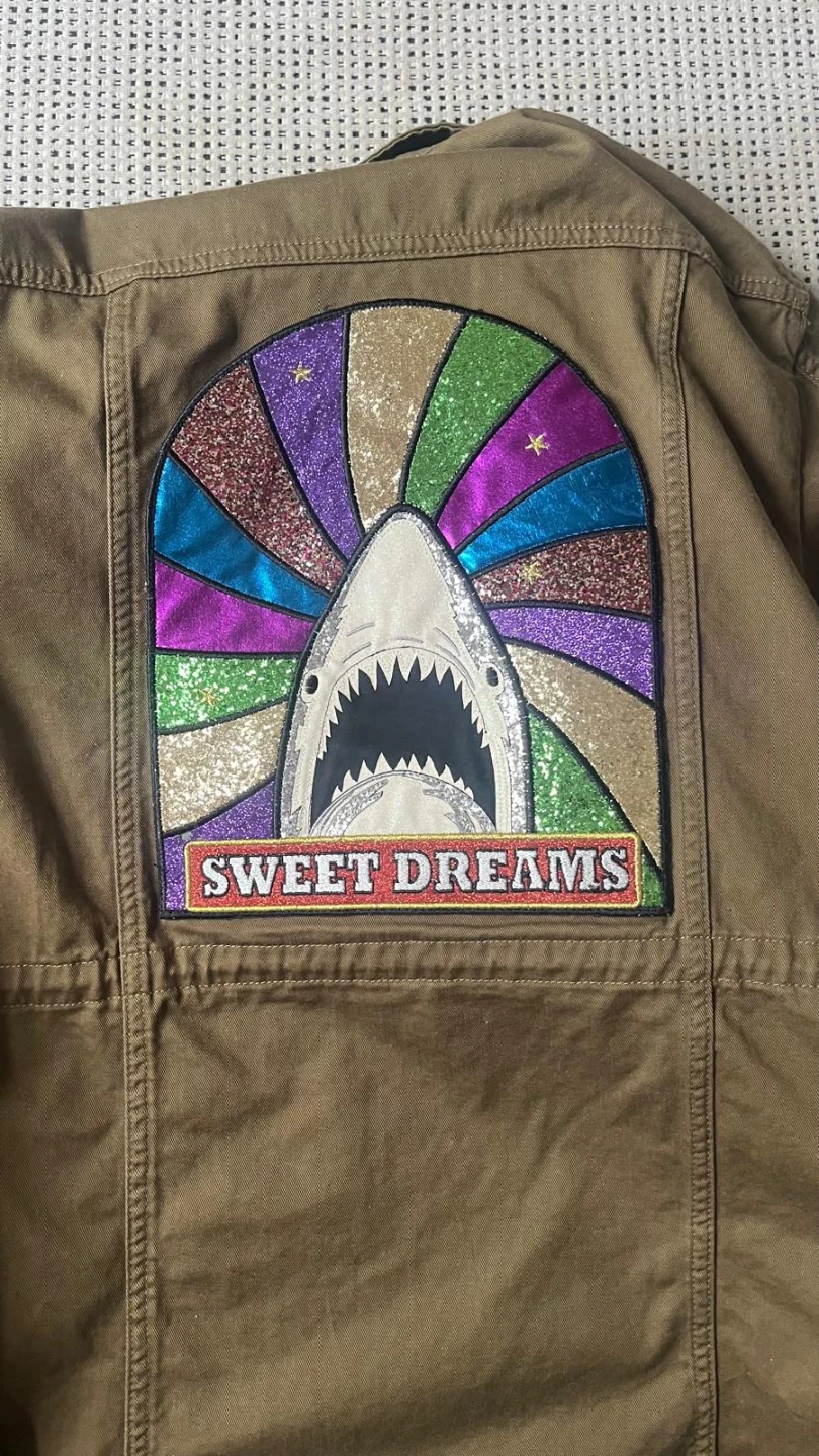 Saint Laurent Paris Jacket with Shark Patch. Size 36 - photo 2
