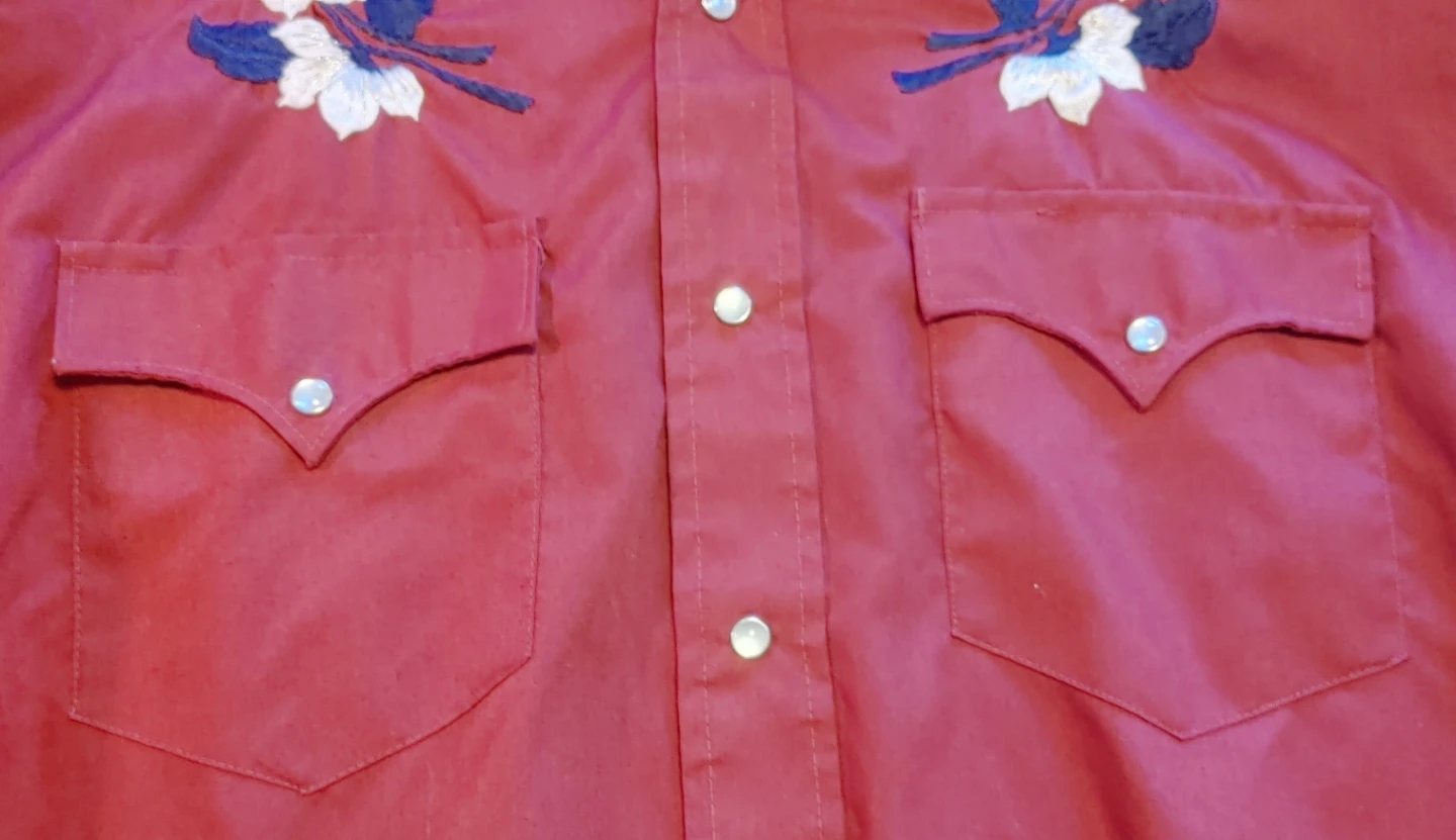 Western Style Embroidered Pearl Snap Shirt - photo 3
