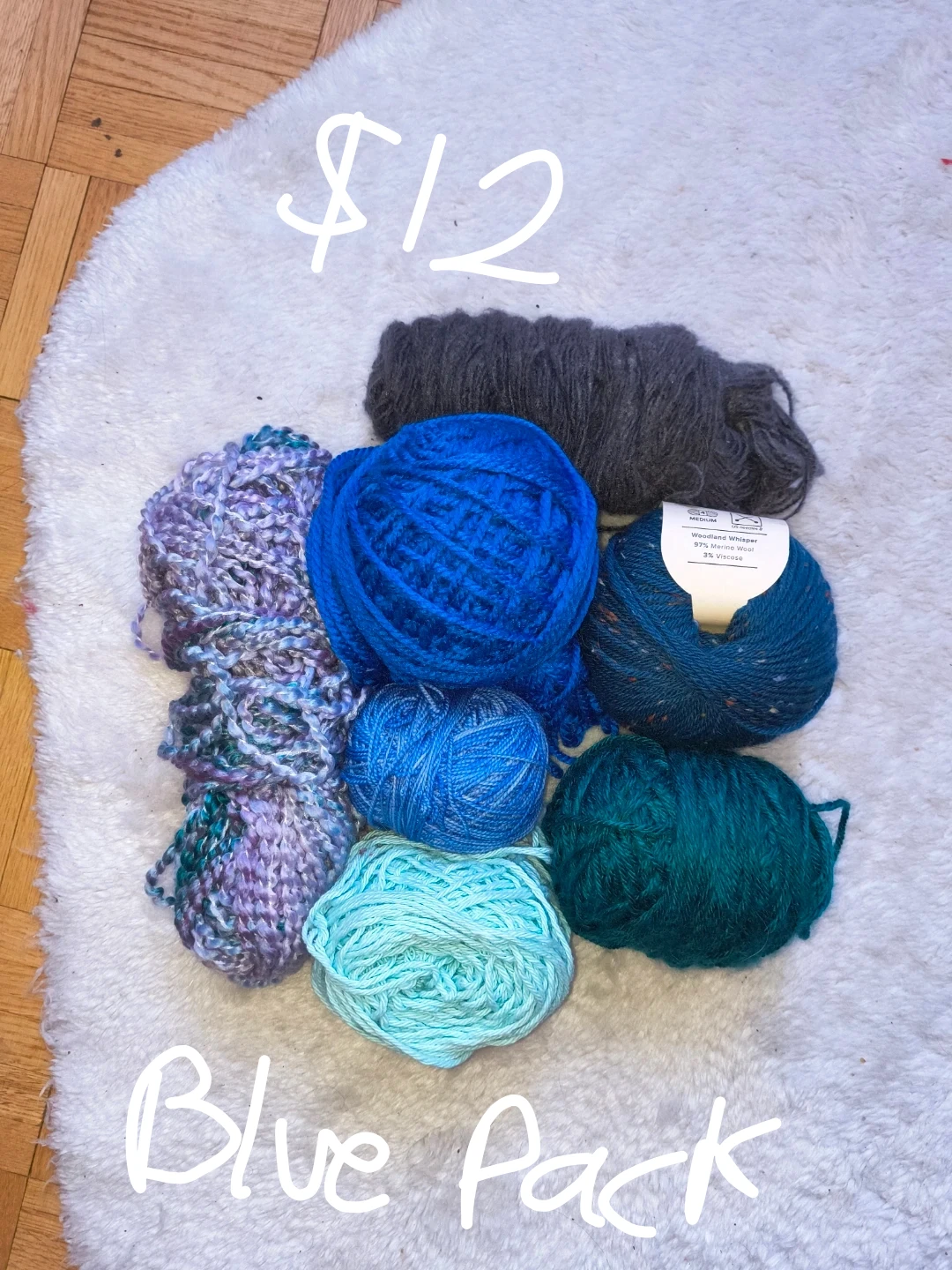 💙 Blue Variety Yarn Pack