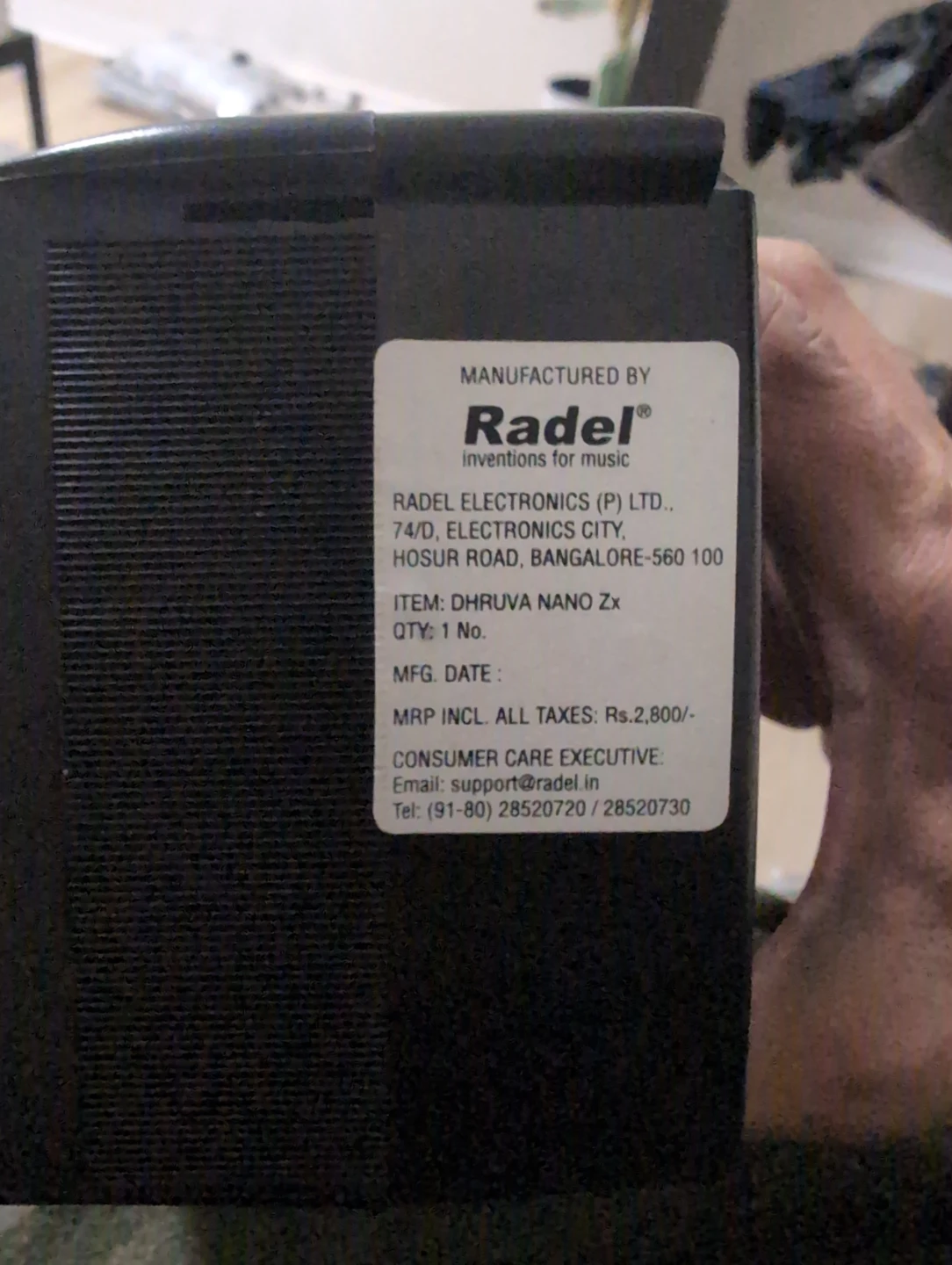 Radel Dhruva Nano Zx Digital Shruti Box - photo 3