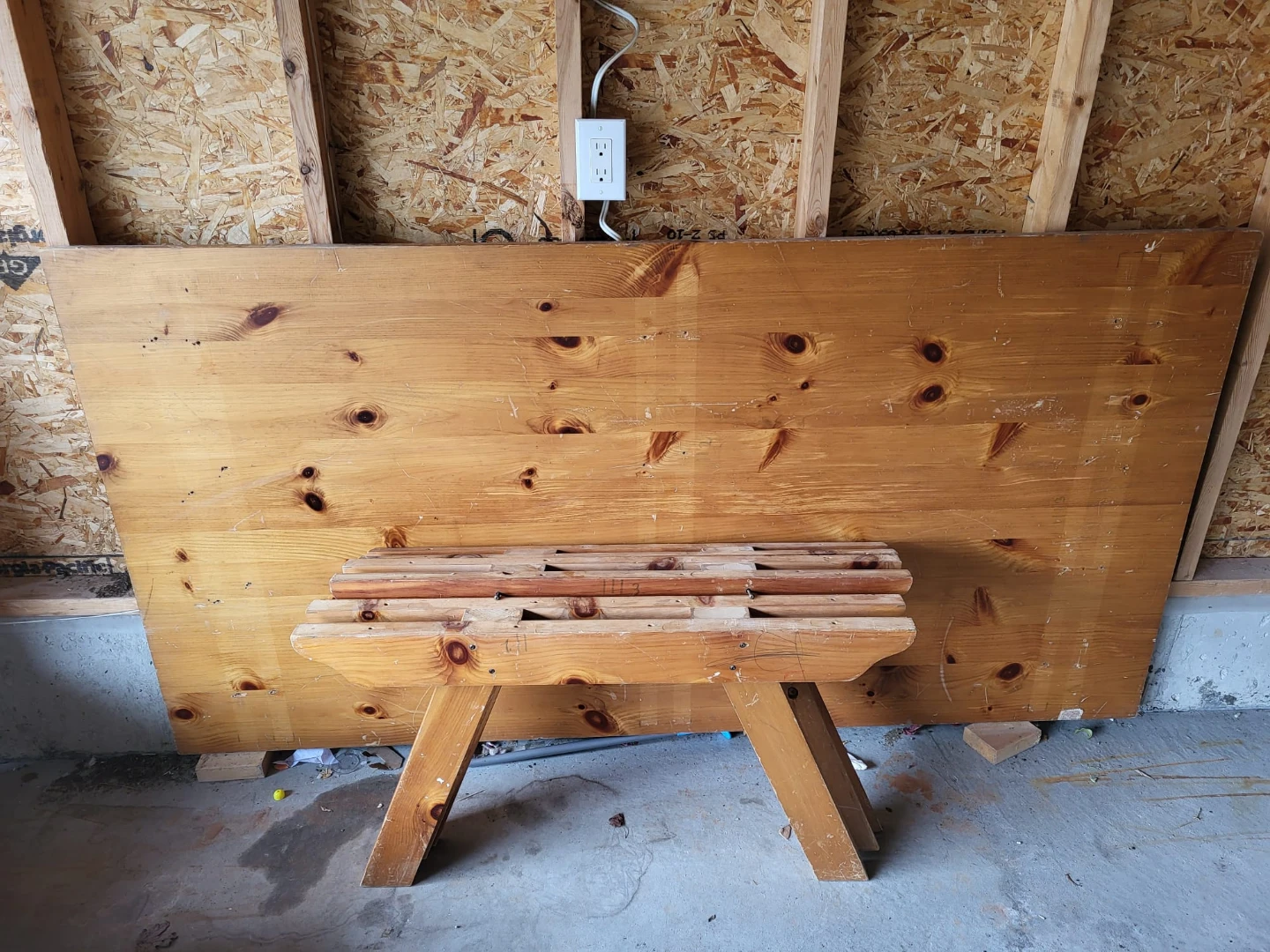Wooden Bench Stool