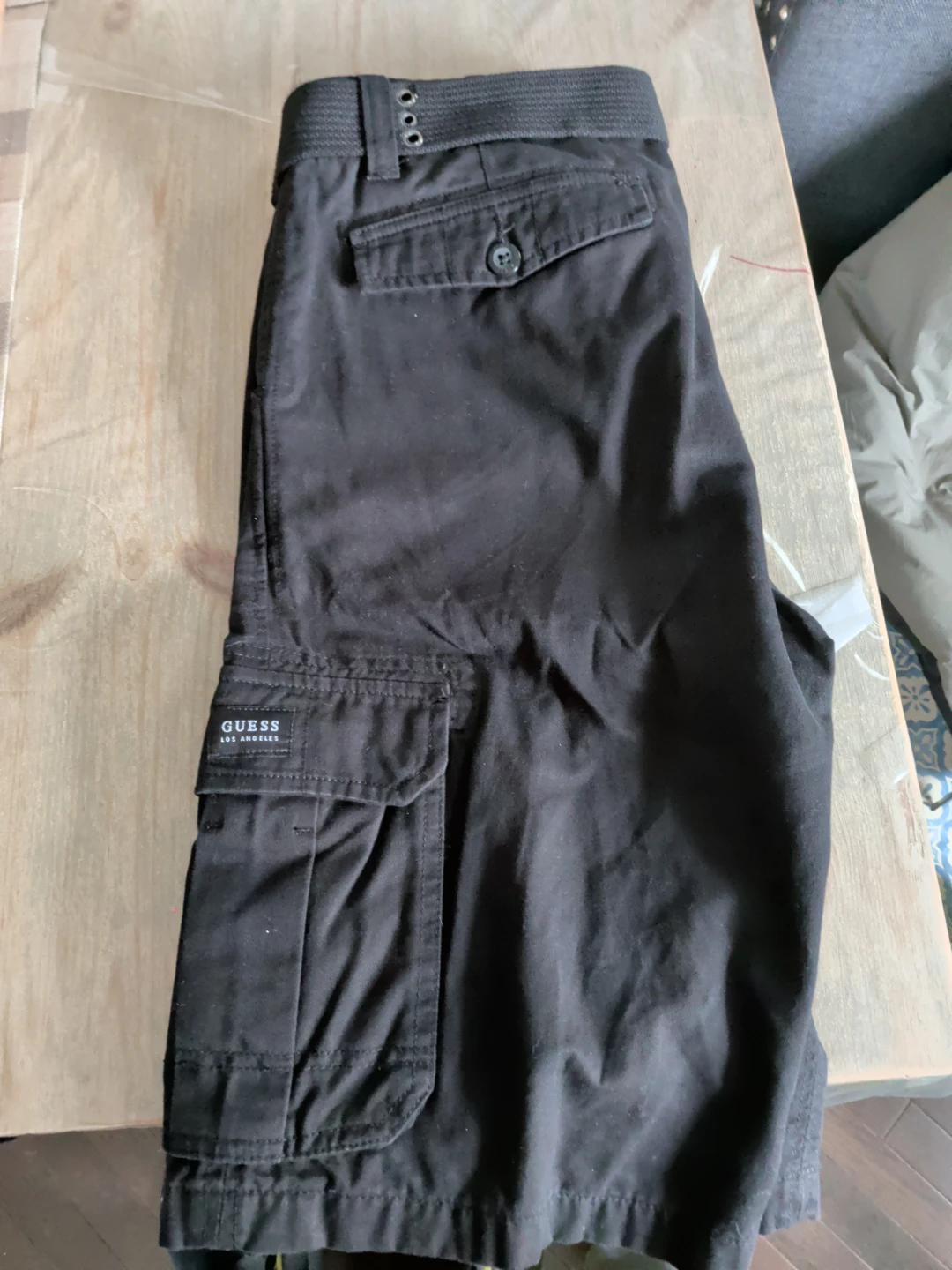Guess Black Cargo Shorts like new