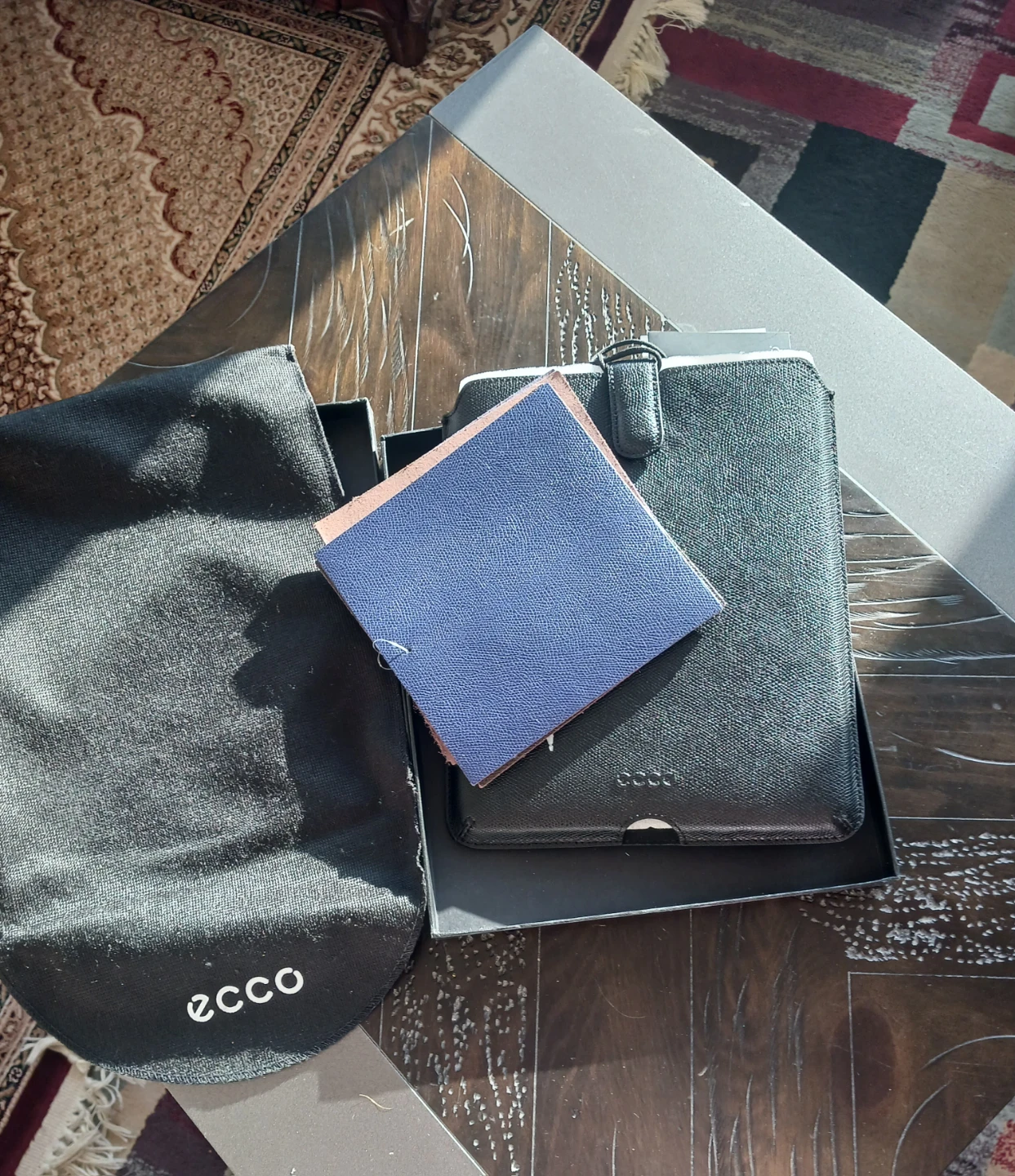 ECCO Black Leather Tablet Case - photo 4