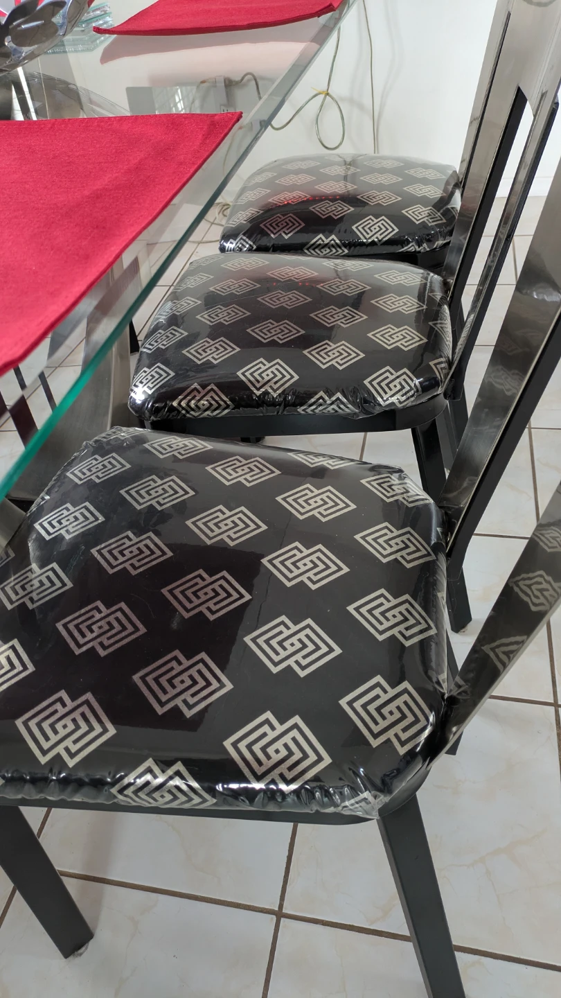 Glass Dining Table and 6 Chairs Set - photo 3