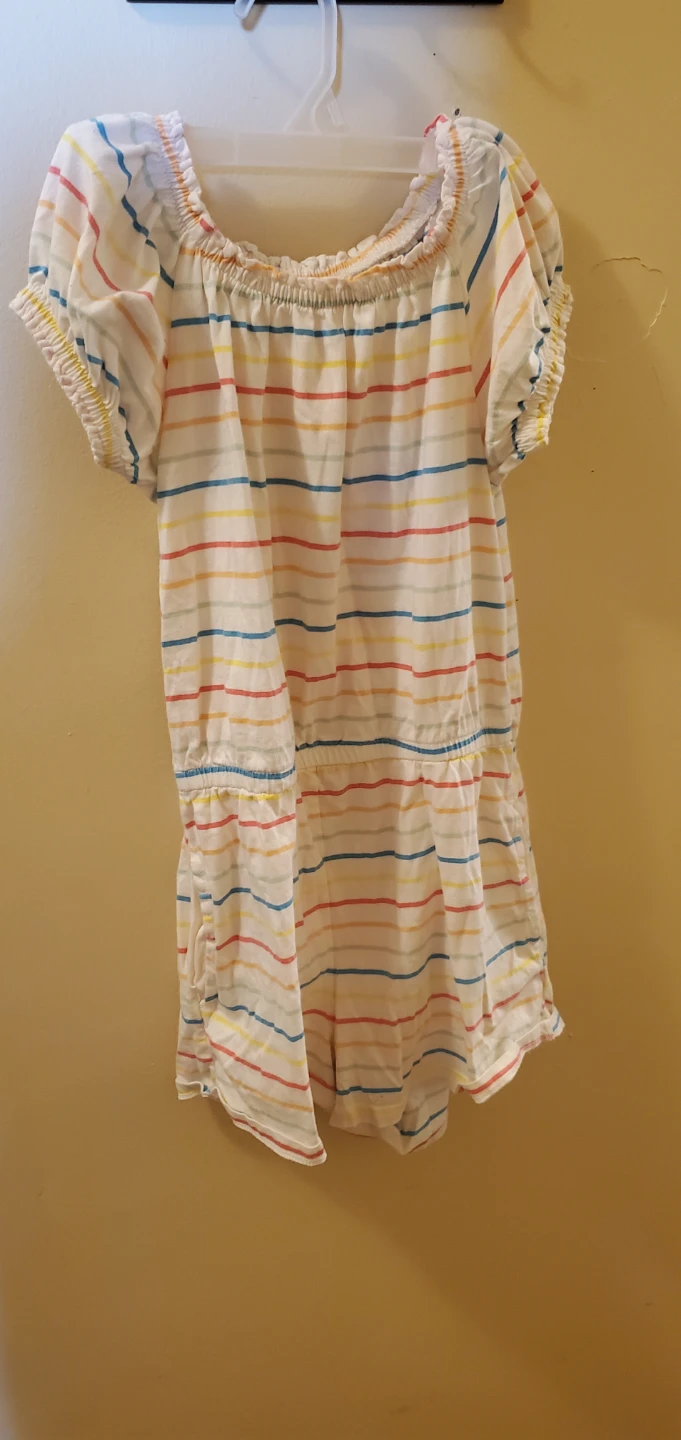 Girls Striped Romper