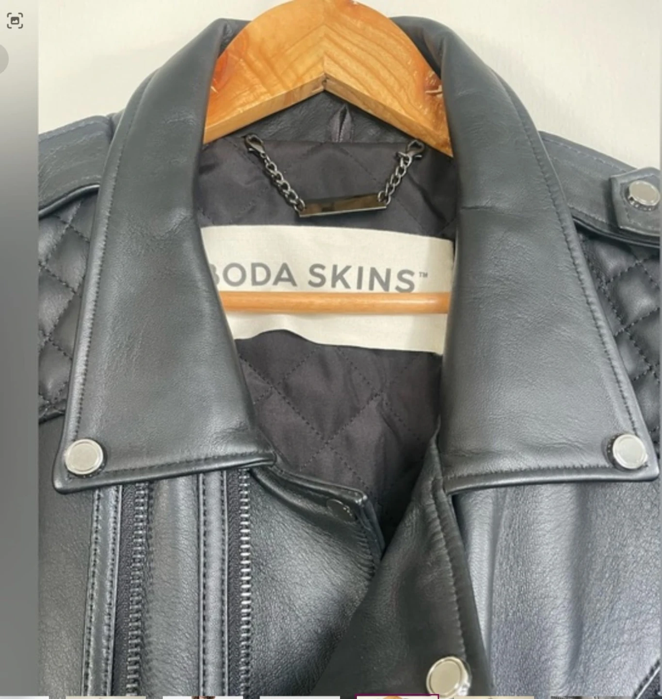 BODA SKINS Black Leather Jacket - photo 2