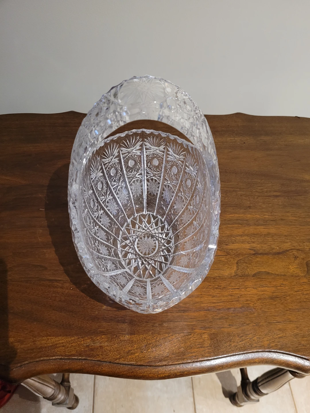 Vintage bohemian queen lace hand cut basket - photo 2