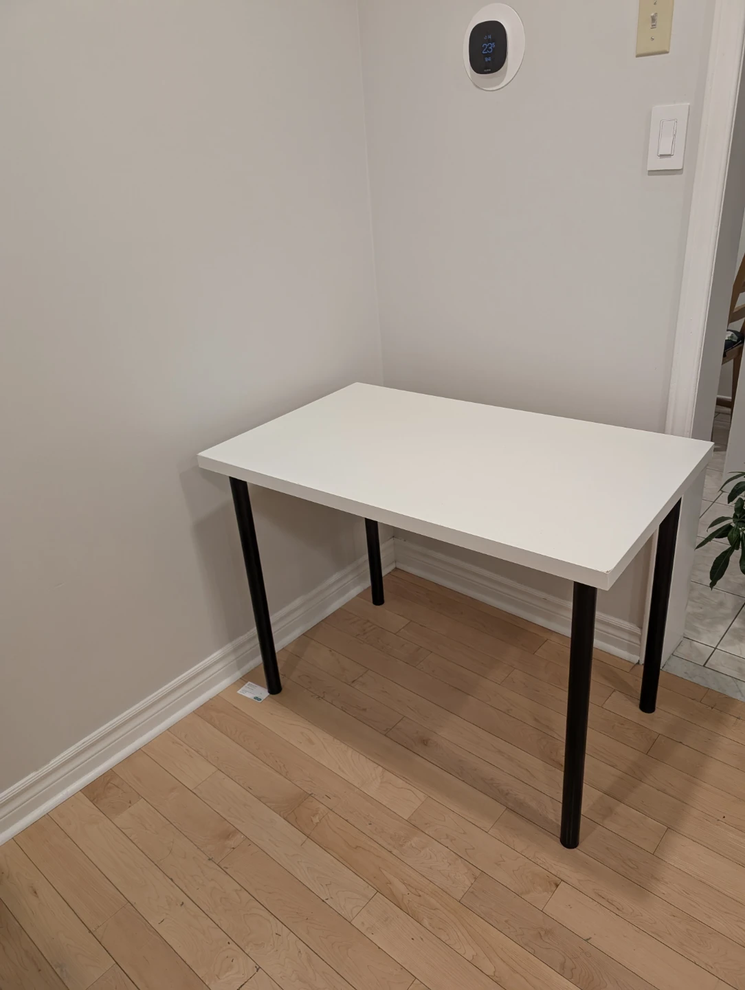 IKEA LINNMON / ADILS Table - White/Black