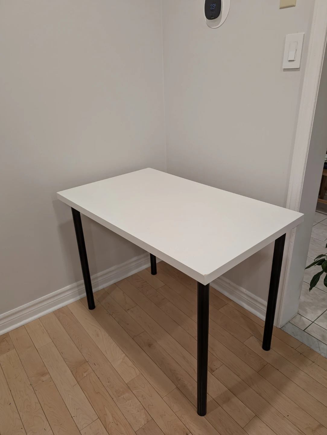 IKEA LINNMON / ADILS Table - White/Black - photo 2