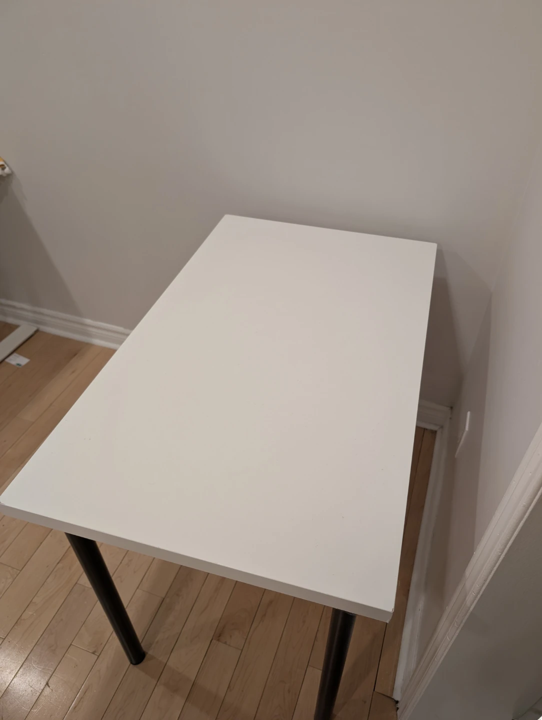 IKEA LINNMON / ADILS Table - White/Black - photo 3