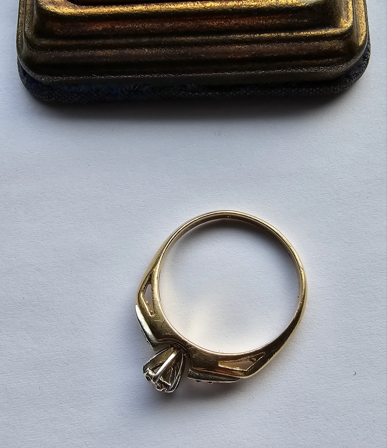 Diamonds 14k gold. Promise ring. Lovely. Ring size 7/8 - photo 5