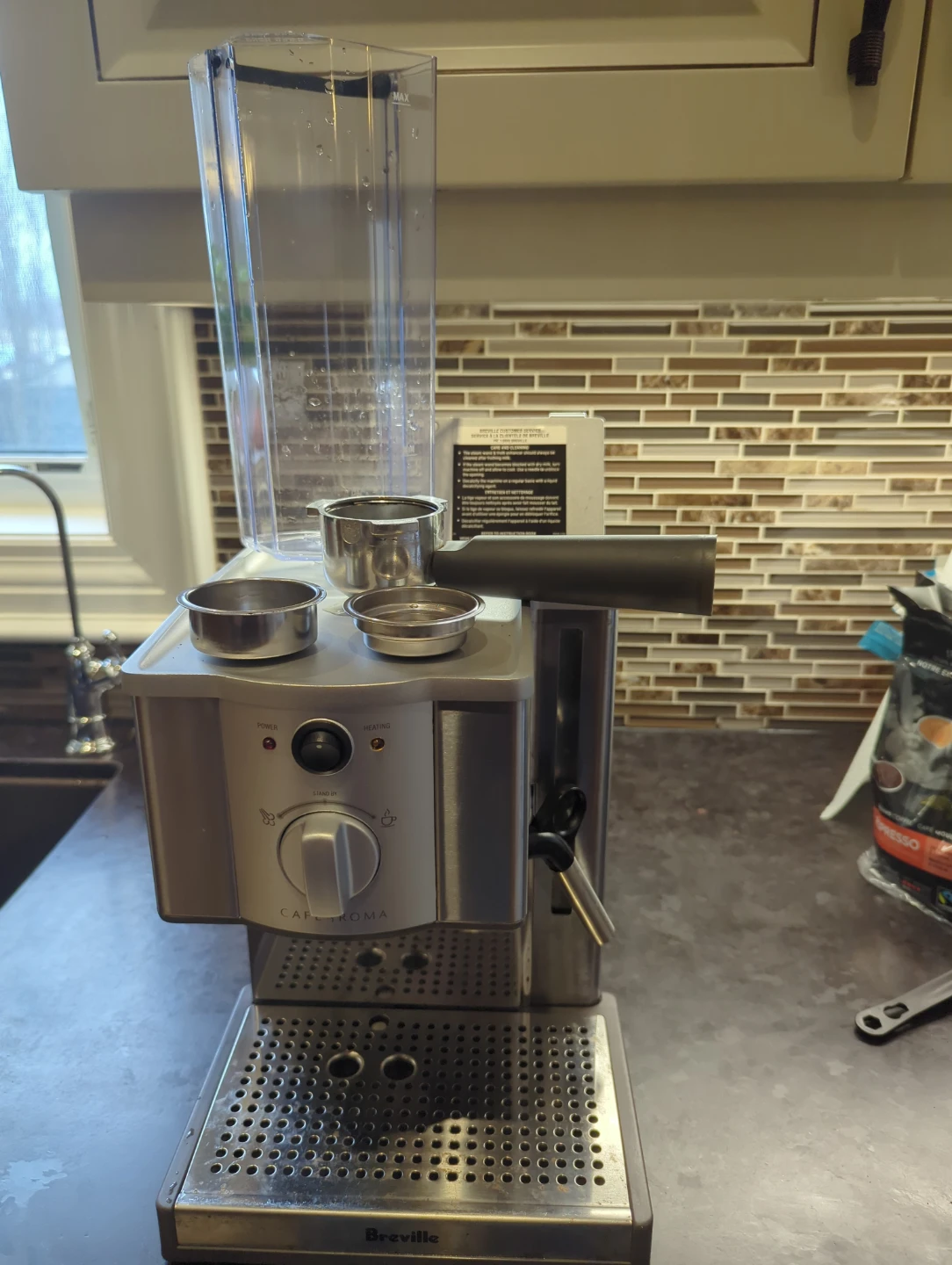 Breville Cafe Roma Espresso Machine - photo 4