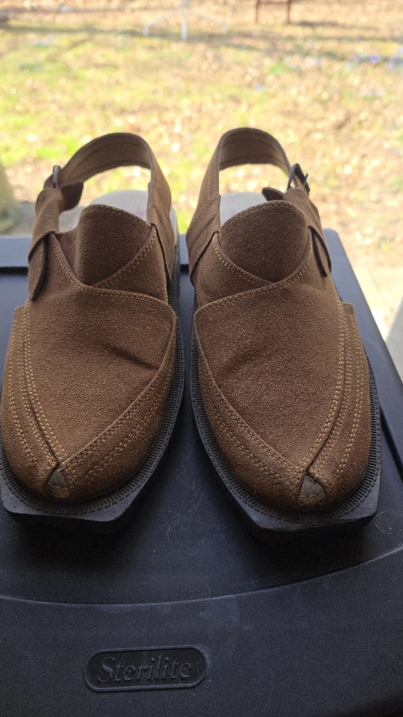 Milli Footwear Brown Suede Peshawari Sandals - photo 2