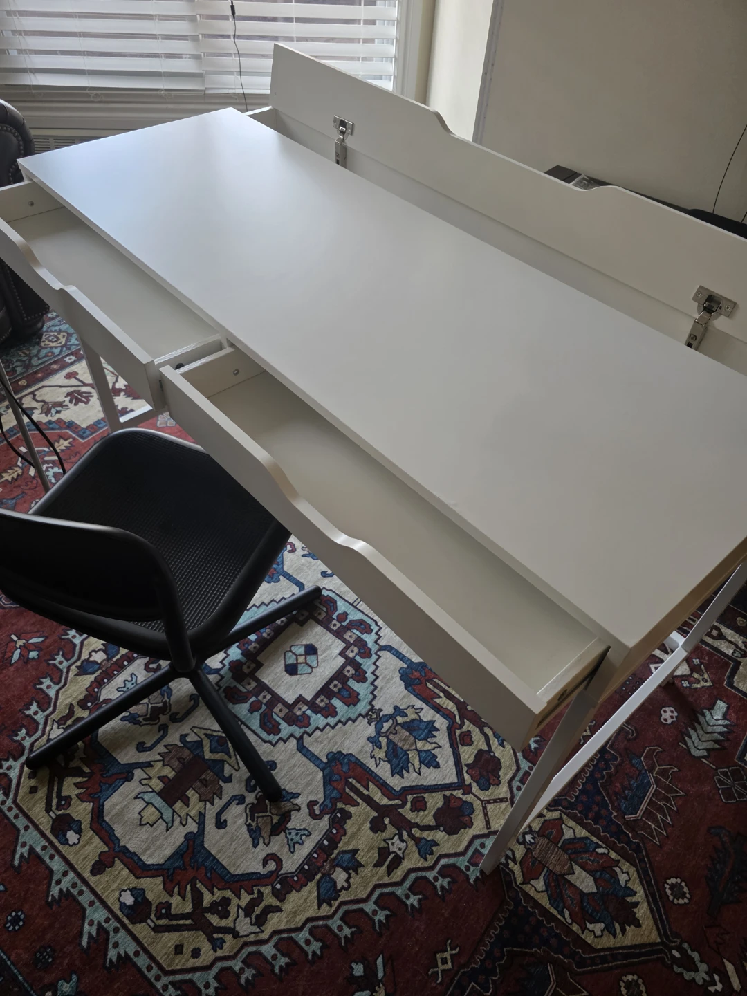 IKEA Desk, Chair, and Light. - photo 2