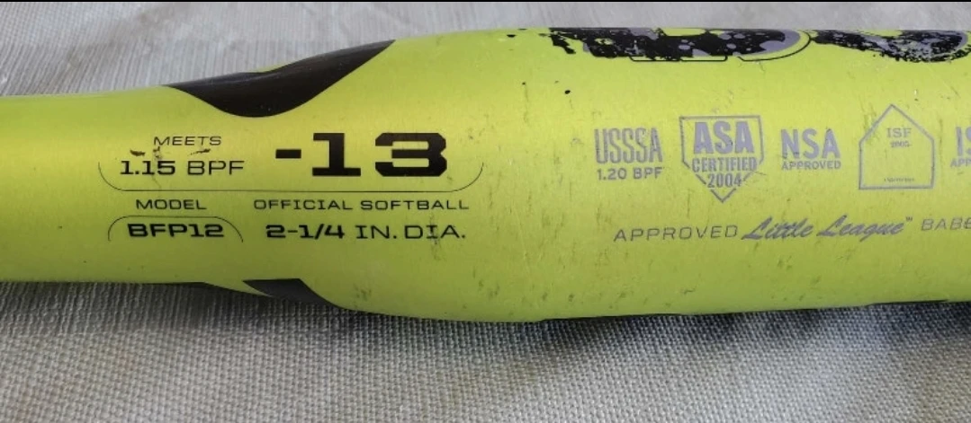 DeMarni Crystal Bustos softball bat BFP12 - photo 5