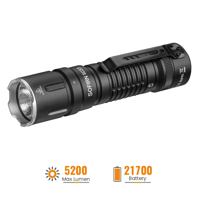 Sofirn SC33 Flashlight - 5200 Lumens Max - photo 2
